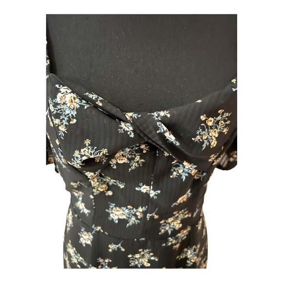 NWT B Darlin Floral Babydoll Dress Short Puff Sleeve 9/10 - Picture 4 of 12